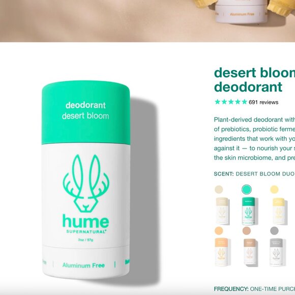 NWT Hume Supernatural Natural Deodorant (Desert Bloom) - Picture 3 of 4